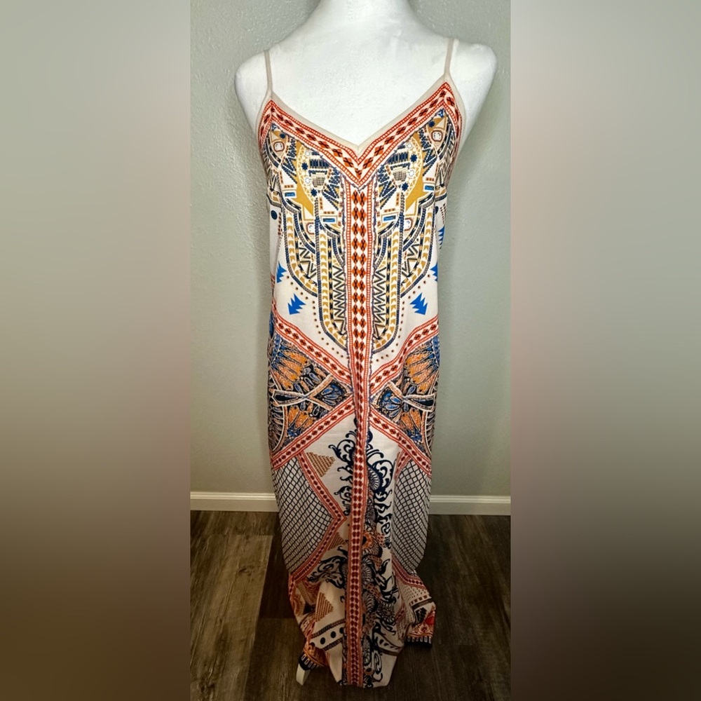 NWOT Jealous Tomato Halter Boho Maxi Dress - Size Small